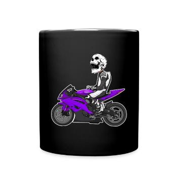 Motorcycle Lifestyle / Motorrad / Motorräder biker - Tasse einfarbig - Schwarz - Vorne