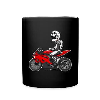 Motorcycle Lifestyle / Motorcycle / Motorcycle biker - Full Colour Mug - black - Front