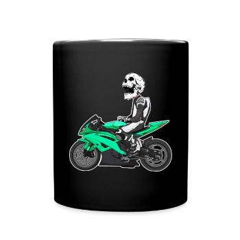 Motorcycle Lifestyle / Motorcycle / Motorcycle biker - Full Colour Mug - black - Front