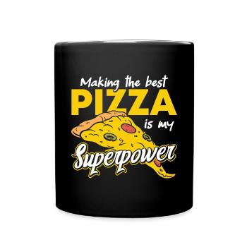 Pizza Baker Pizza Lovers Pizza Gift - Full Colour Mug - black - Front