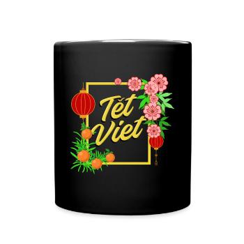 Vietnamesisches Neujahr Vietnam Viet I Geschenk - Tasse einfarbig - Schwarz - Vorne