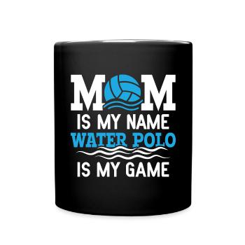 Water Polo Wasserball - Full Colour Mug - black - Front