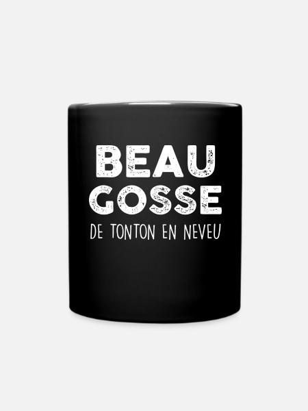Beau gosse de tonton en neveu - Mug uni - noir
