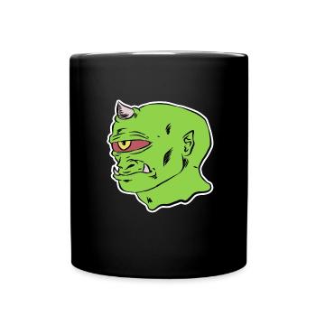Zombie - Tasse einfarbig - Schwarz - Vorne