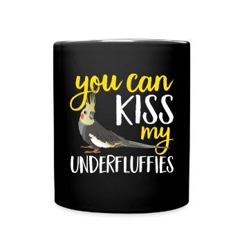 Cockatiel Cockatiel Cockatoo Perroquet Oiseau Cadeau - Mug uni - noir - Devant