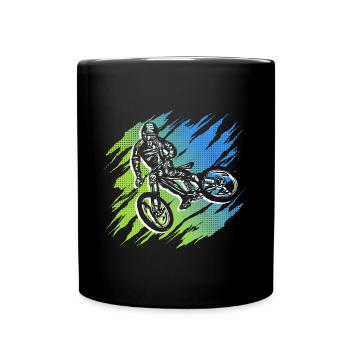 Mountain Bike Bike Graphic Mountain Bike - Full Colour Mug - black - Front