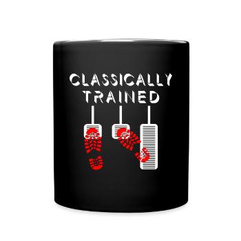 Manuelle Gangschaltung Knüppelschaltung - Tasse einfarbig - Schwarz - Vorne