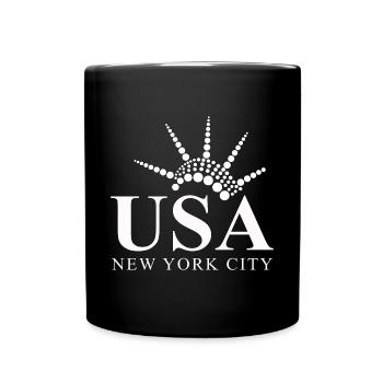 Cadeau de la Statue de la Liberté de New York aux États-Unis - Mug uni - noir - Devant