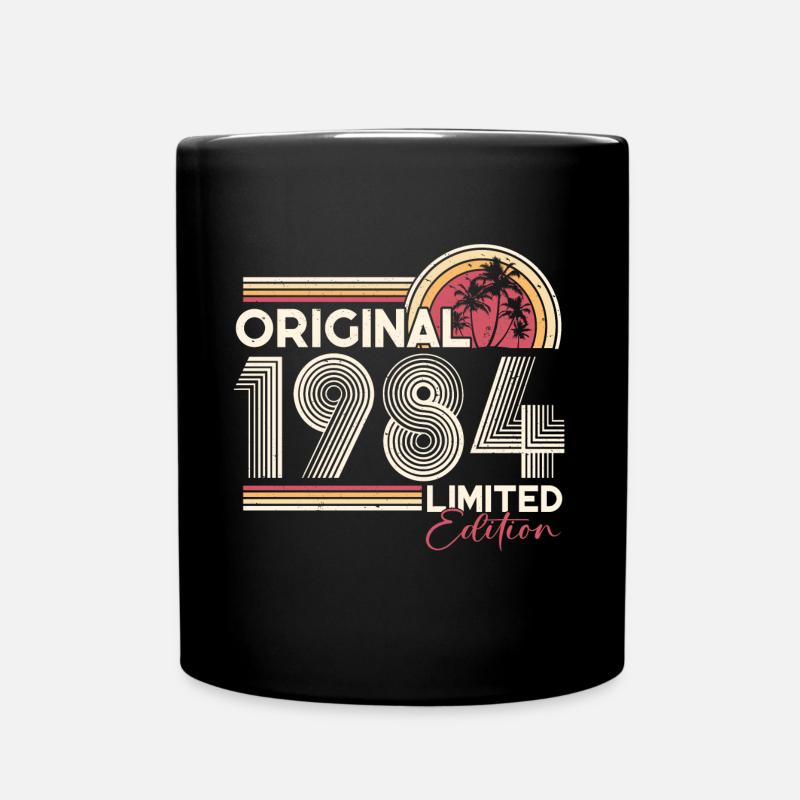 Original 1984 Vintage Jahrgang Geburtstag Geschenk - Tasse einfarbig - Schwarz