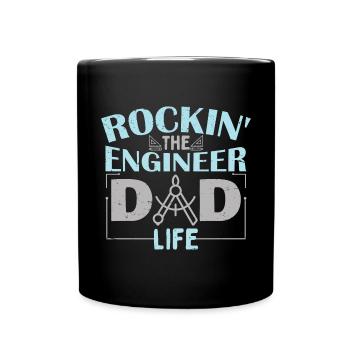 The Engineer Dad - Full Colour Mug - black - Front