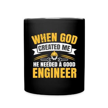 Funny Engineer Engineering Humor - Full Colour Mug - black - Front