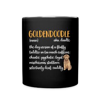 Goldendoodle Doodle Chien - Mug uni - noir - Devant