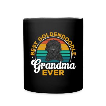 Chien Doodle Black Goldendoodle - Mug uni - noir - Devant