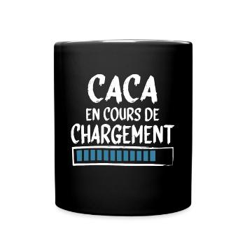 Caca Boudin Bébé Homme Femme Cadeau Humour - Mug uni - noir - Devant