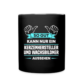 Kerzenhersteller Design für stolze Handwerker - Tasse einfarbig - Schwarz - Vorne