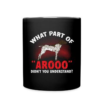 Chien GSP allemand à poil court - Mug uni - noir - Devant