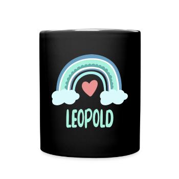 Leopold Nom Rainbow Baby - Mug uni - noir - Devant