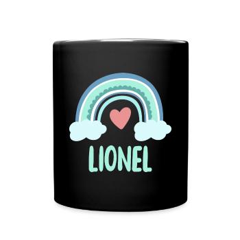 Lionel Nom Rainbow Baby - Mug uni - noir - Devant