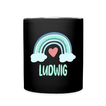Ludwig Nom Rainbow Baby - Mug uni - noir - Devant
