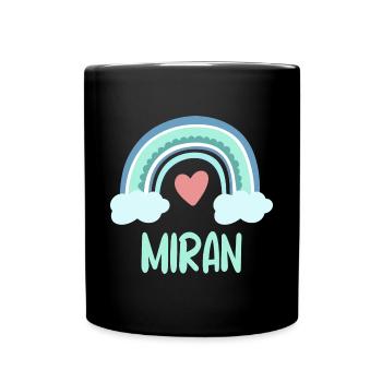 Miran Nom Rainbow Baby - Mug uni - noir - Devant