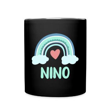Nino Nom Rainbow Baby - Mug uni - noir - Devant
