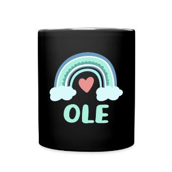 Ole Nom Rainbow Baby - Mug uni - noir - Devant