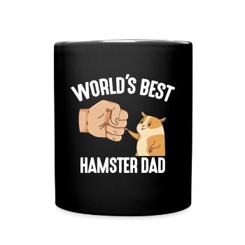 World's Best Hamster Dad Hamster Costume for - Full Colour Mug - black - Front