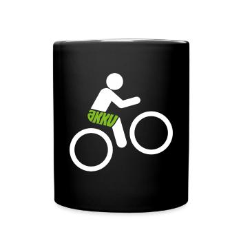 Bike - eco - without battery - funny saying - Full Colour Mug - black - Front