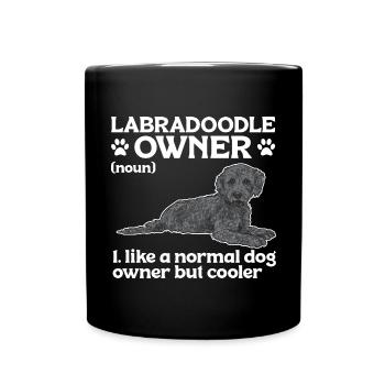 Labradoodle Chien - Mug uni - noir - Devant