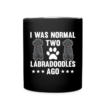 Labradoodle Chien - Mug uni - noir - Devant