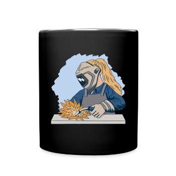 Welder outfit for welders - Full Colour Mug - black - Front