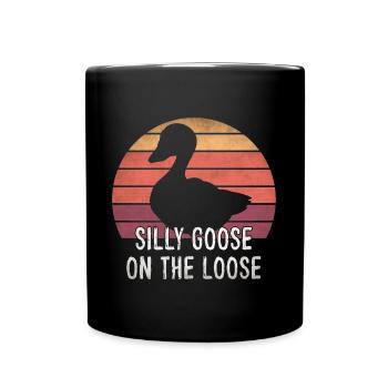 Silly goose on the loose - Full Colour Mug - black - Front