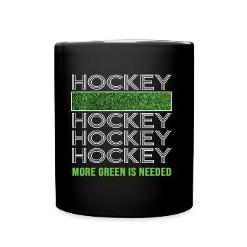 Hockey Field hockey Hockey players Artificial turf hockey - Full Colour Mug - black - Front