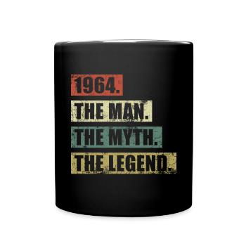 1964 Jahrgang Mann Mythos Legende - Full Colour Mug - black - Front