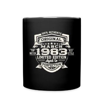 40th birthday Mann Original March Born 1983 - Full Colour Mug - black - Front