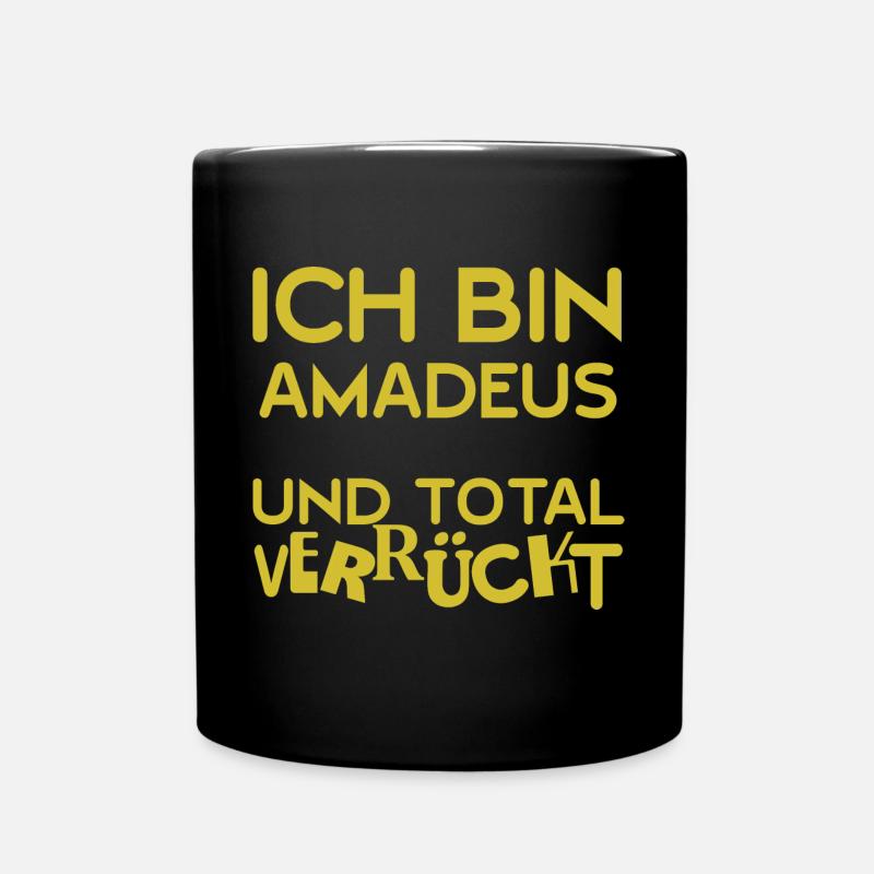 Geschenk für Amadeus - Tasse einfarbig - Schwarz