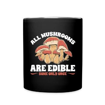Cueillette de champignons Cueillette de champignons Cueillette de champignons - Mug uni - noir - Devant