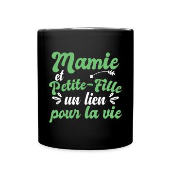 Mamie Et Petite-Fille - Mug uni - noir - Devant