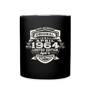 59 Birthday Man Original April Born 1964 - Full Colour Mug - black - Front