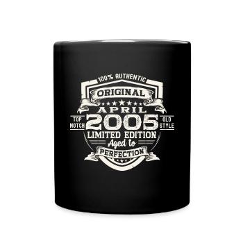 18ème anniversaire homme original avril millésime 2005 - Mug uni - noir - Devant