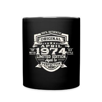 49 Birthday Man Original April Born 1974 - Full Colour Mug - black - Front