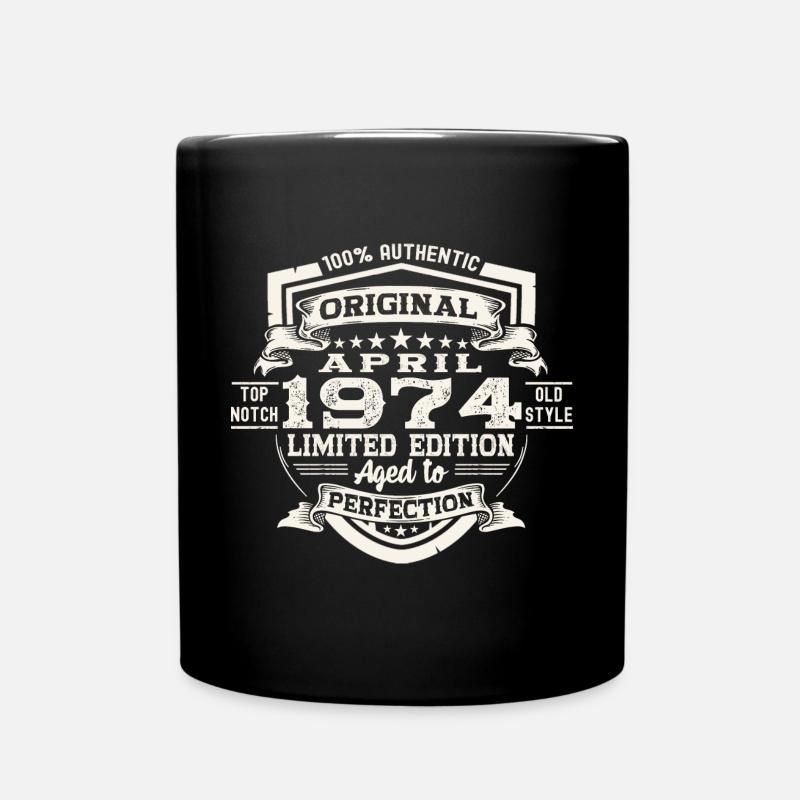 49 Birthday Man Original April Né en 1974 - Mug uni - noir