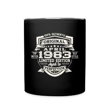 40th birthday man Original April born 1983 - Full Colour Mug - black - Front