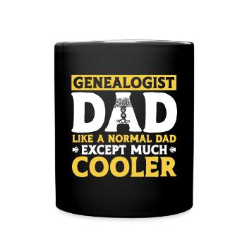 Genealogie Ahnenforschung Ahnenforscher - Tasse einfarbig - Schwarz - Vorne