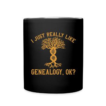 Généalogie Généalogie Généalogiste - Mug uni - noir - Devant