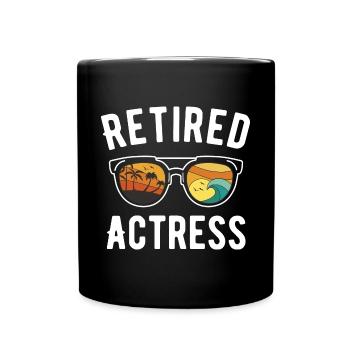 Retired Hollywood actress - Full Colour Mug - black - Front