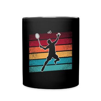 Badminton - Tasse einfarbig - Schwarz - Vorne