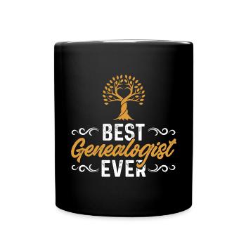 Genealogie Ahnenforschung Ahnenforscher - Tasse einfarbig - Schwarz - Vorne