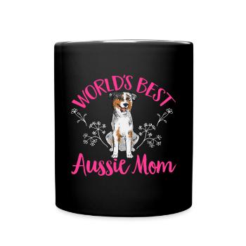 Miniature Australian Shepherd - Full Colour Mug - black - Front