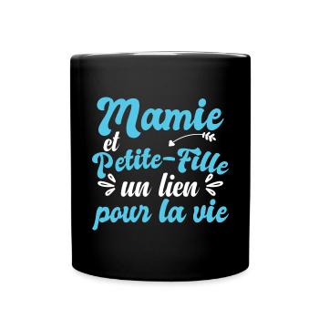 Mamie Et Petite Fille - Mug uni - noir - Devant